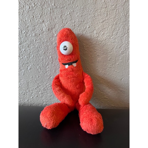 Ty Other - Yo‎ Gabba Gabba Muno Red One-Eyed Monster Plush Toy by Ty 2011